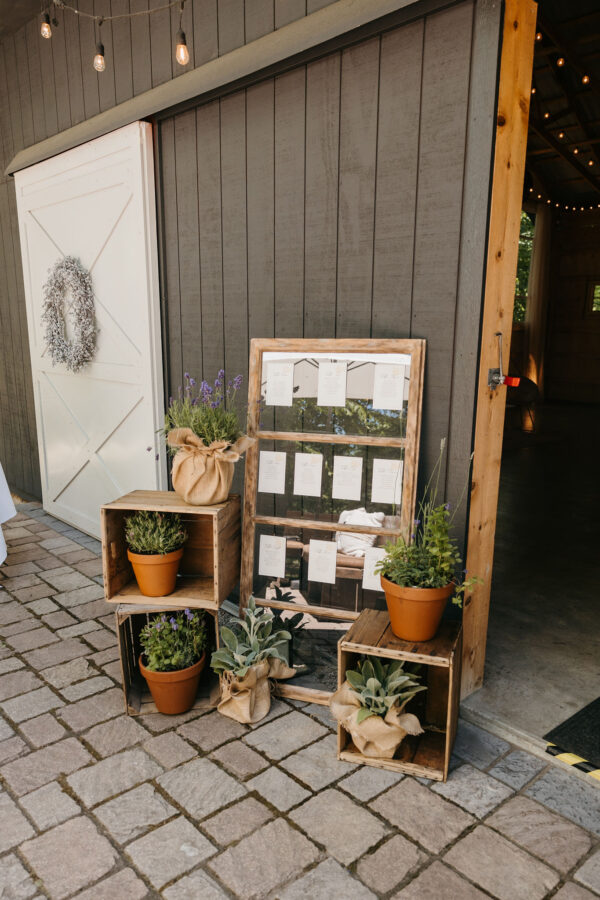 Glass Window Frame Sign