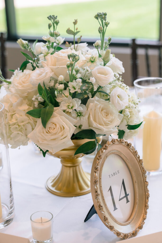 Table decor at Venue3Two wedding reception